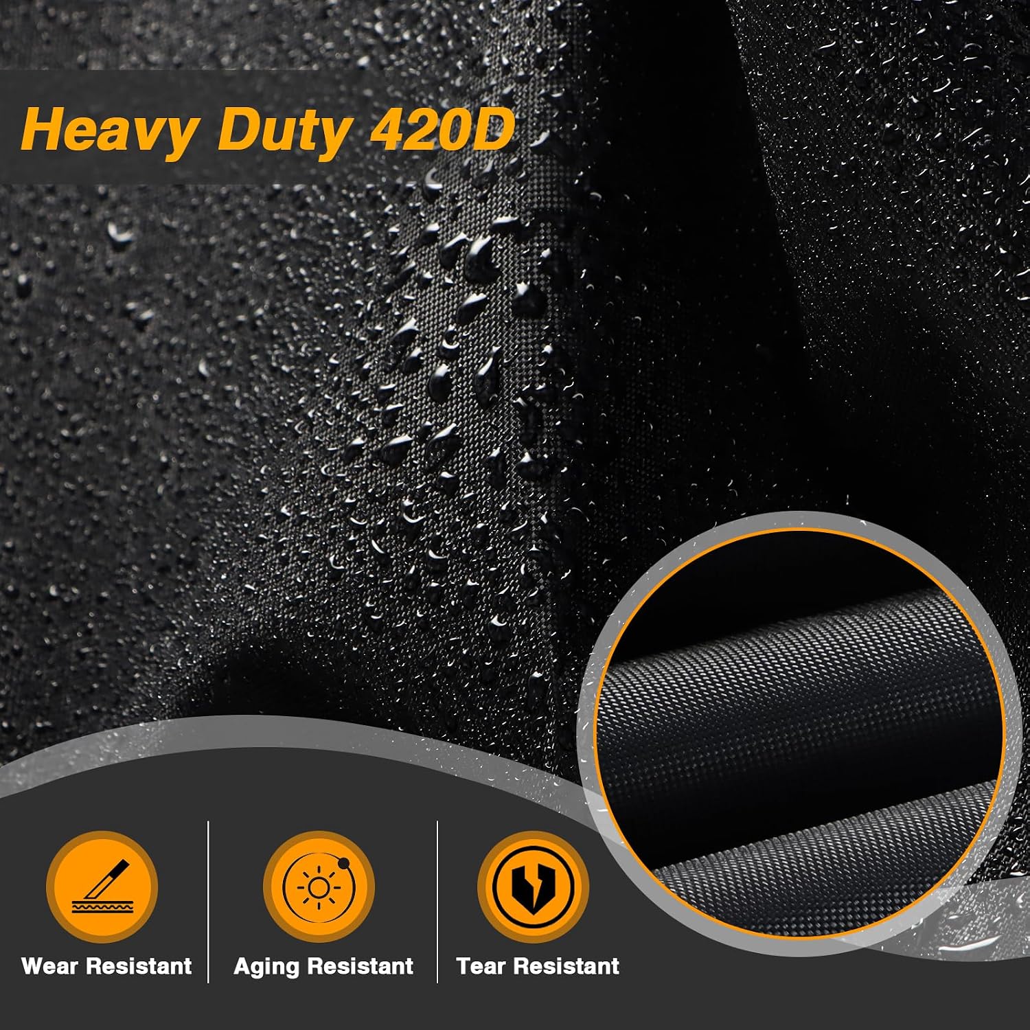 EVRBUL 3-Wheel Vehicles Cover Dustproof and Waterproof Full Motorcycle Cover Compatible with Can-Am Ryker 600 Ryker 900 Ryker Sport Ryker Rally Edition Fit up to 103"