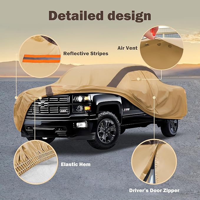 Silverado Car Cover Waterproof All Weather Compatible - Image 2