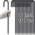 VVOKGO Rebar Stakes 18 Inch J Hook Heavy Duty Ground Anchors, 3/8" Diameter by VVOKGO