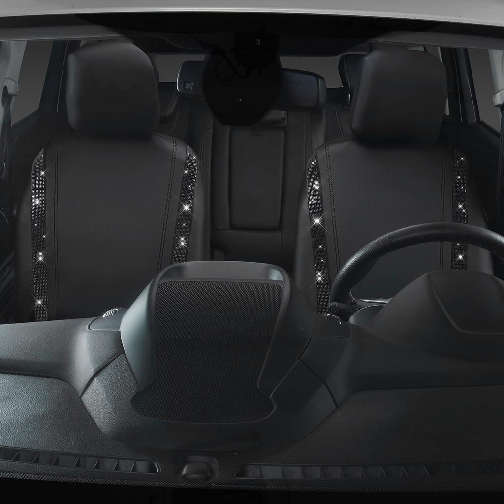 car pass leather bling diamond car seat covers, package contents