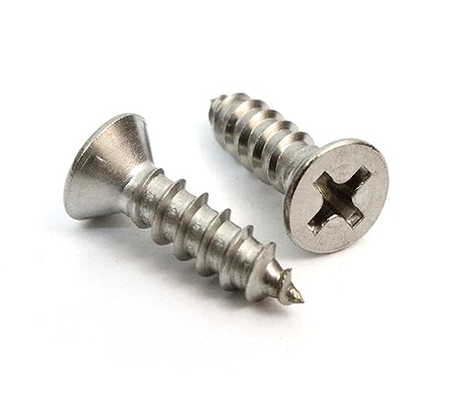 Bolt Dropper No. 6 x 3/4" Stainless Steel Flat Head Phillips Wood Screw by BoltDropper