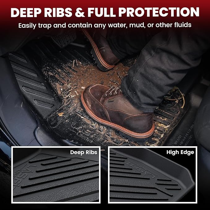 LASFIT Floor Mats & Cargo Mat for Lexus ES 2019-2025, TPE All Weather Custom - Image 5