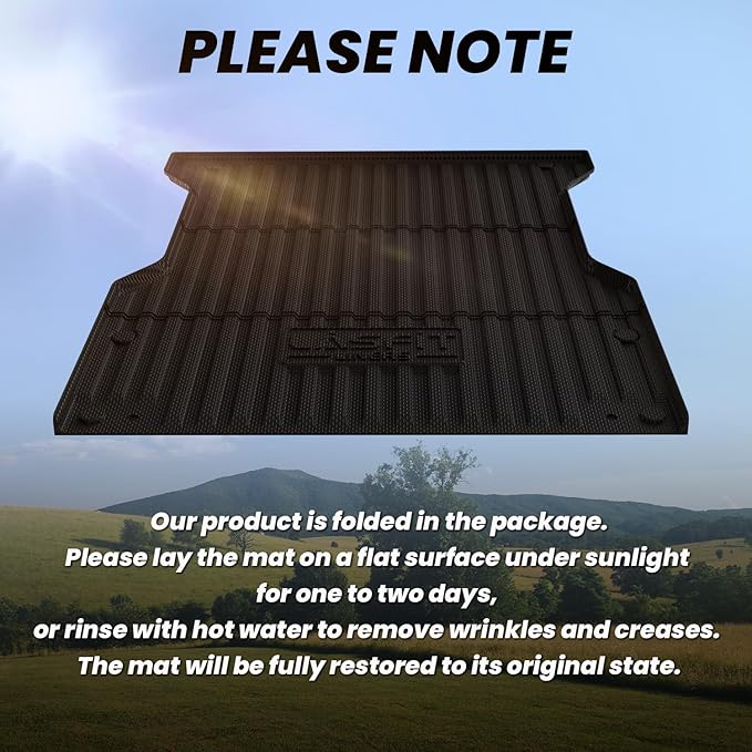 LASFIT Bed Mat for Toyota Tacoma 2024 2025 Truck Bed, All Weather 6 ft Car Bed - Image 8