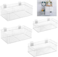 Barydat 4 Pcs Slatwall Basket Set Ventilated Metal Slatwall Basket Hanging Wire