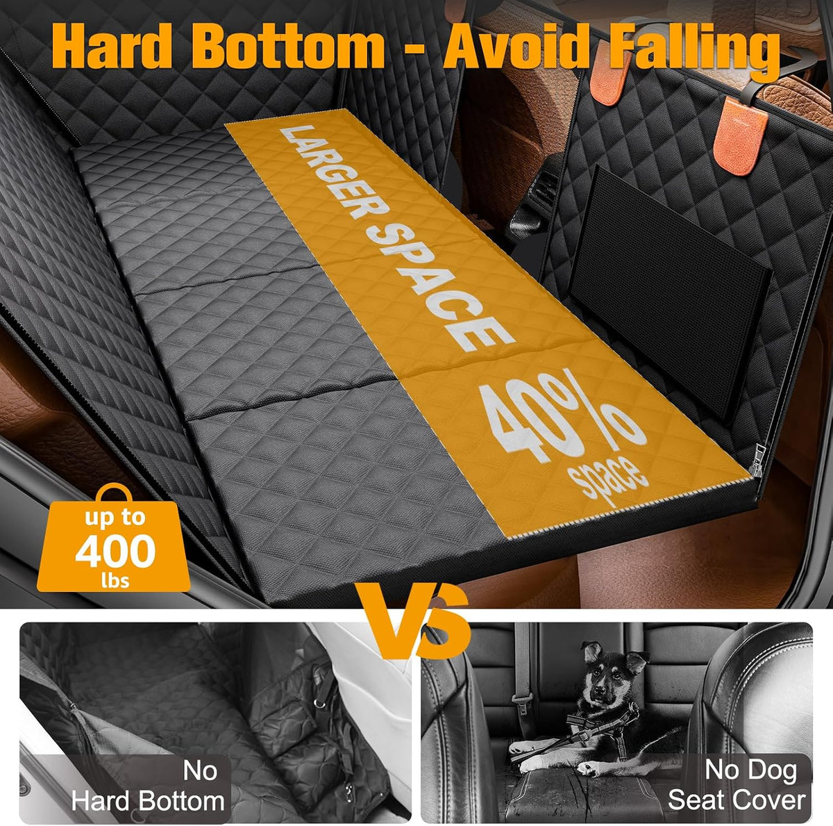 peticon dog car seat cover for back seat, side view