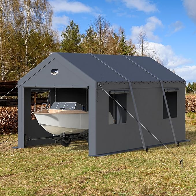 10x20 Carport Canopy, Heavy Duty Car Port, Portable Car Ports Garage - Image 8
