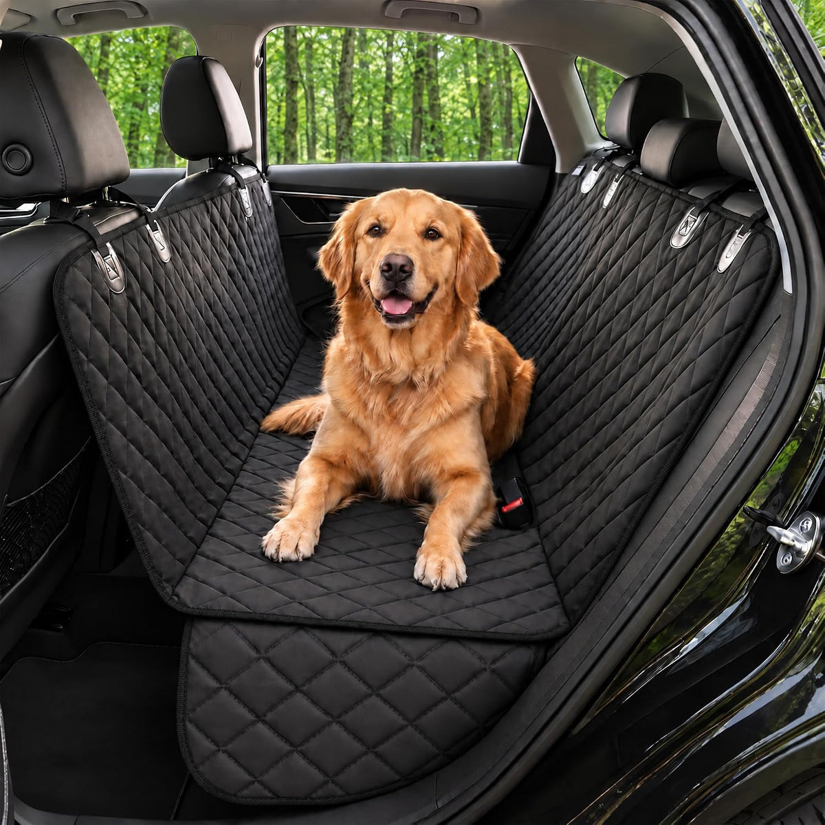 dog car seat cover for back seat, dog, main product view