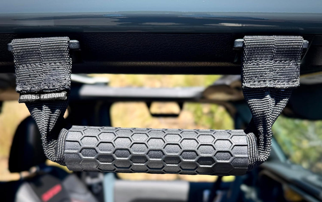 NXTGEN Cross Terrain Grab Handles for Jeep Wrangler JL 2018–2026 - Magnetic Stow-Away, Sky One Touch Compatiable – Airbag Compatible – Front & Rear – 2 Piece Set Left & Right