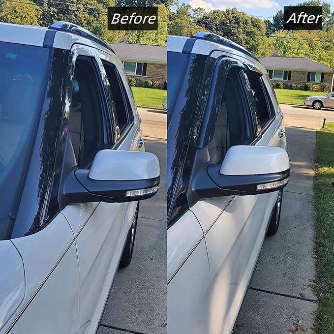 Sunproof Waterproof Side Window Wind Deflector, Window Visor fit - Image 9