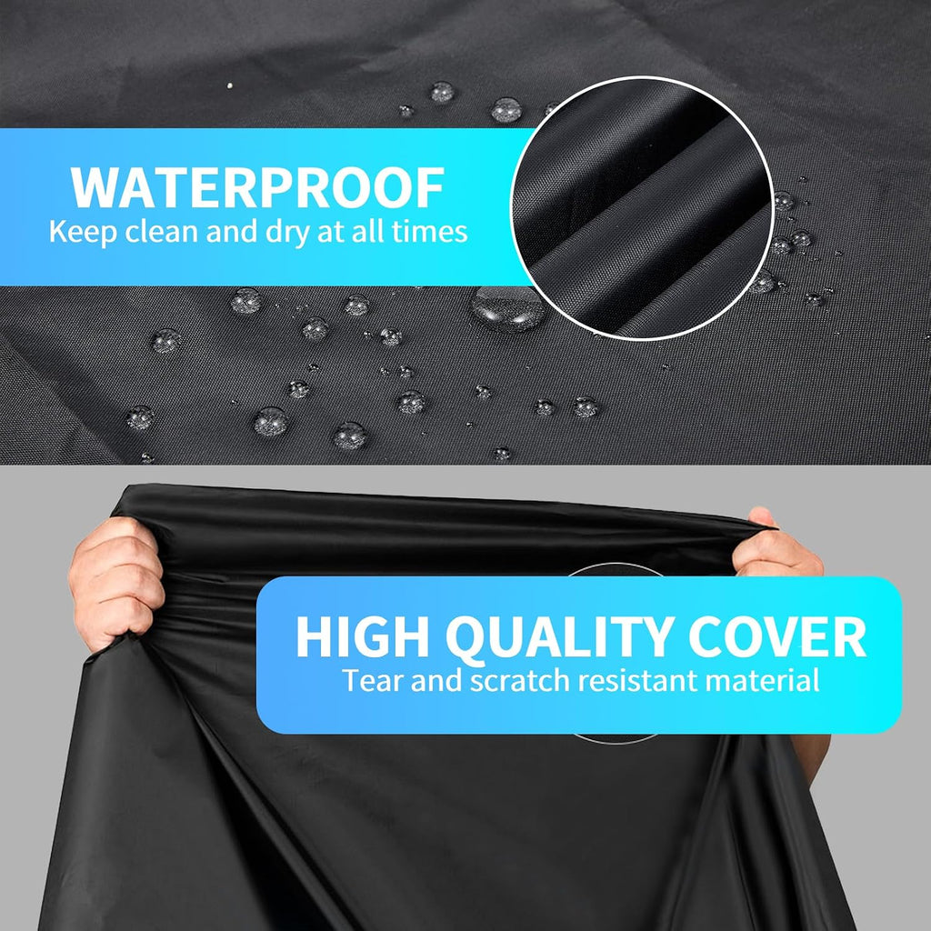 GARGOYLE BELLS Motorcycle Cover Seat Shade Cover Bike Covers Lightweight Half Covers Outdoor Sun Protection All Season Fits Various Motorcycle Models - Black with Skull, L