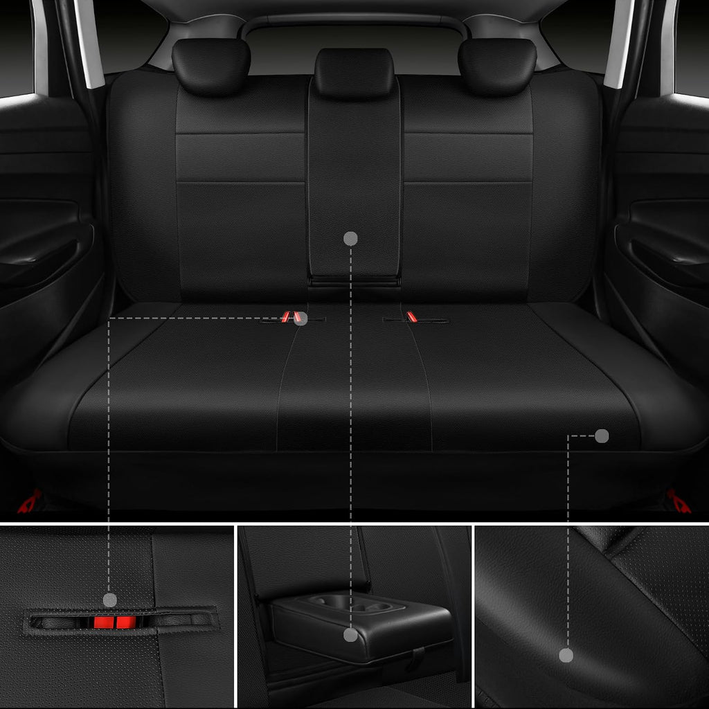 car pass leather seat covers full set universal, side view