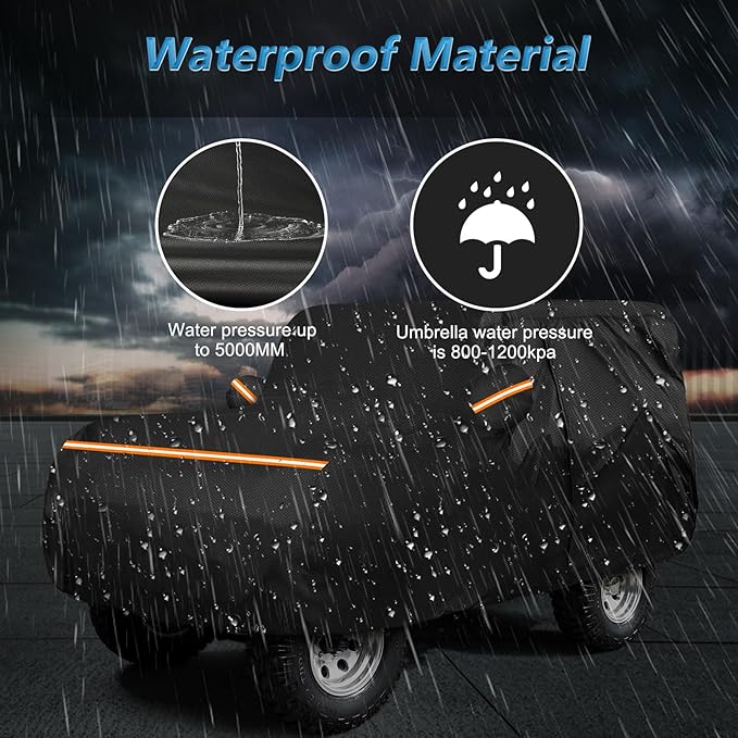 Car Cover for Jeep CJ5 1955-1983, Waterproof 210D Oxford Cloth and Cotton Cover - Image 5