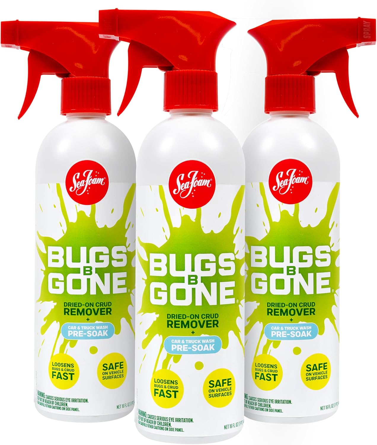 Sea Foam Bugs B Gone Bug and Crud Remover, BBG16, 16oz, Pack of 3
