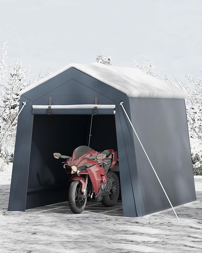 6x8 Ft Carport Heavy Duty Tent - Image 2