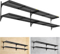 2-Pack 2 Tier 1.3x4ft Garage Shelving Wall Mounted, 800 lbs Load by Unknown