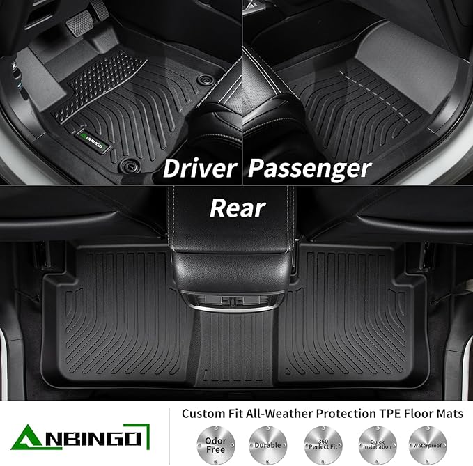 ANBINGO®-Floor Mats for GMC Terrain 2018-2024 & Chevrolet Equinox 2018-2024 TPE - Image 2