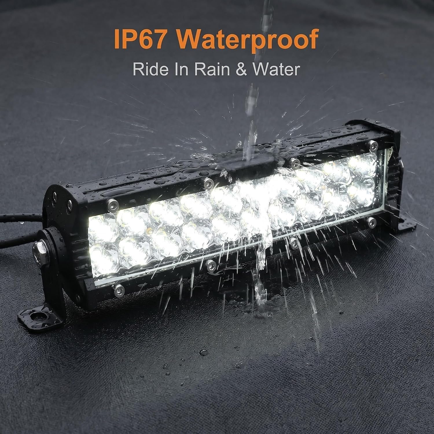 Motorcycle LED Light Bar 60W 4200Lm dirt bike headlight | Universal 7/8" 22mm Handlebars, Compatible with CRF110 CRF250F KLX110 TTR110 TTR110E RM85 YZF450 ，Dirt Bike Pit Bike