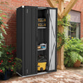 AECOJOY Outdoor Storage Cabinet, Outdoor Cabinets Waterproof
