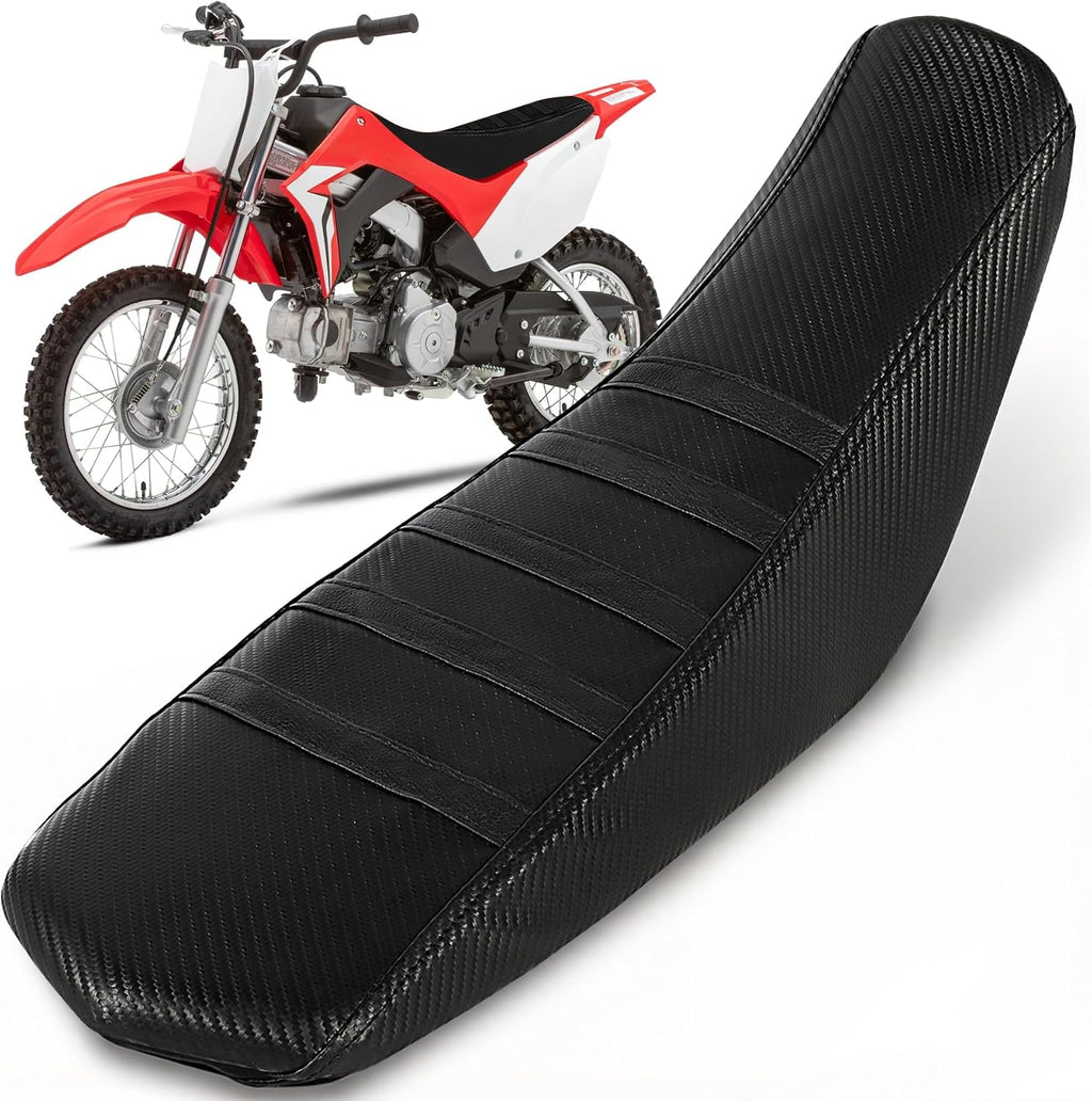 Motorcycle Seat Cover fot CRF 110 CRF110F CRF110 CRF 110F 2013-2025 Dirt Pit Bike Black/PVC Wear-Resistant Non-Slip/Gripper Soft