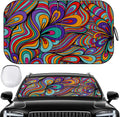 Windshield Sun Shade - Car Sun Shade Windshield, Reflector Sunshade Offers Ultimate Protection for Car Interior, Foldable Front Window Fit for Hatchback, Truck, SUV, MPV