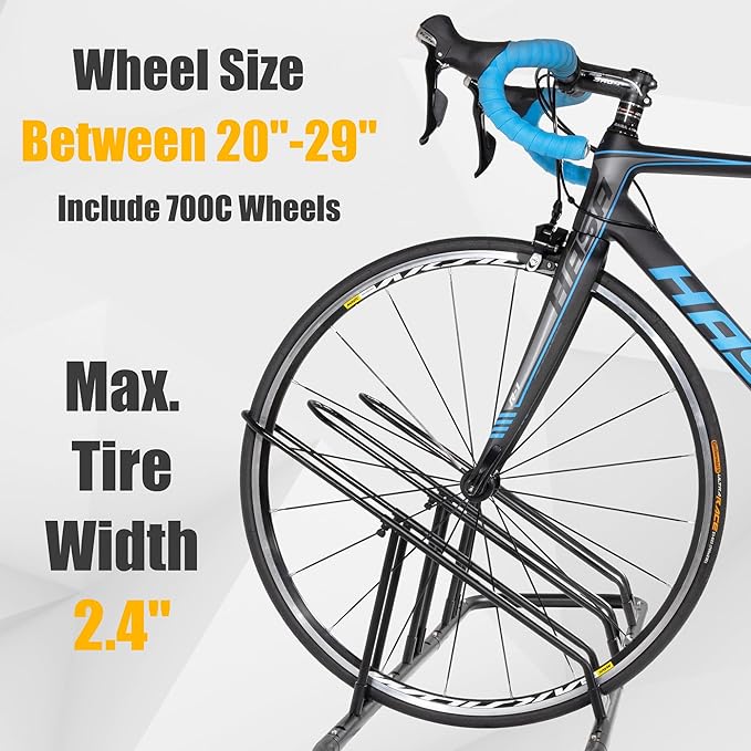 CyclingDeal Bike Rack Floor Parking Bike Stand - Image 3