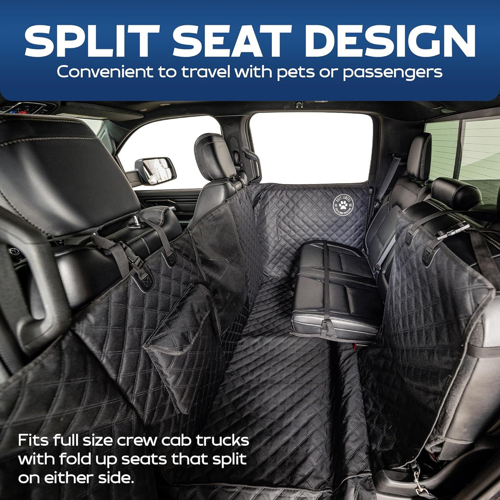 ruff liners xl dog hammock for truck, fold-up, close-up detail