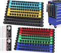 18-Piece Magnetic Socket Holder Organizer Set, Heavy Duty 1/2, 1/4-Inch Socket