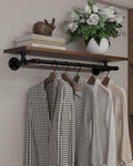 clothes rack 36in, wall mounted garment rack with, main product view