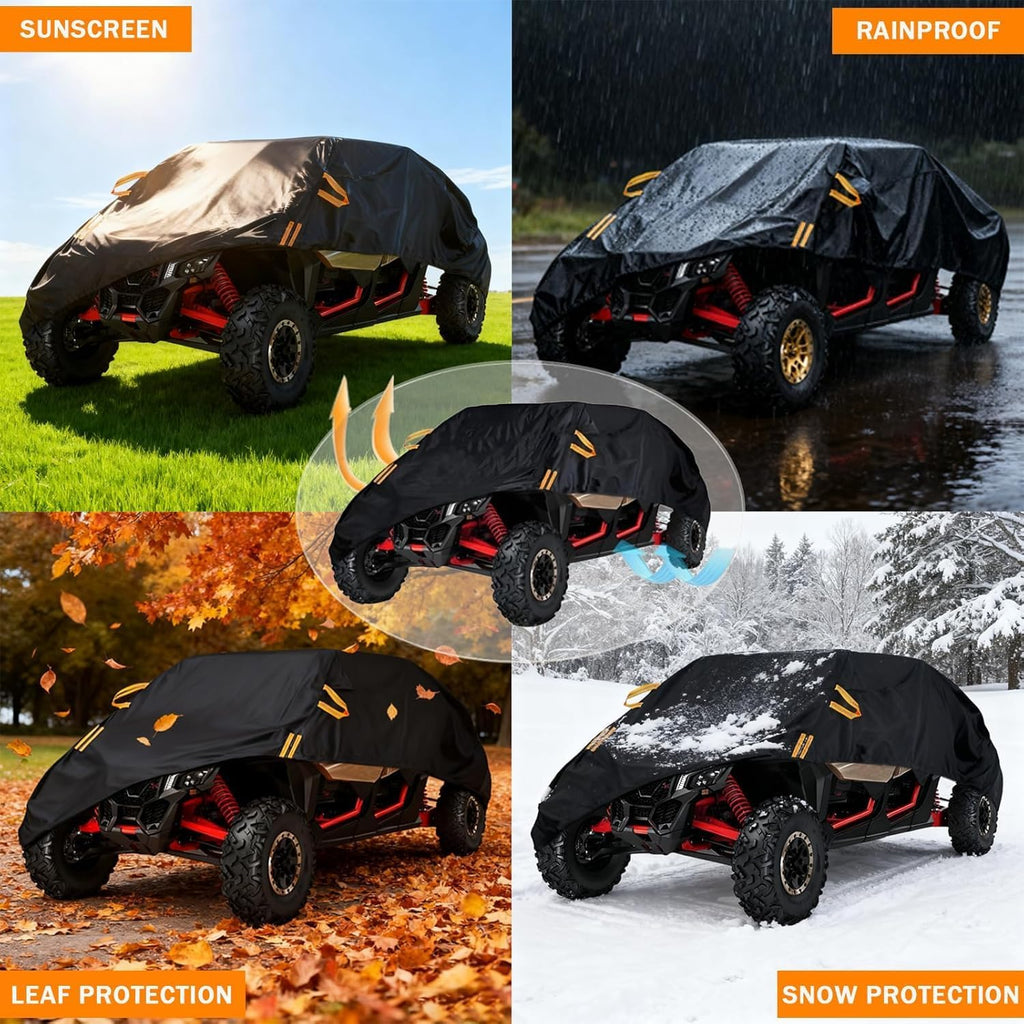 UTV Protective Cover for Honda Talon 1000R / 1000X / 1000X-4 / 1000R-4 2019 – 2025, Duty Fadeless Oxford Cloth, Windproof All Weather Side by Side Covers Accessories