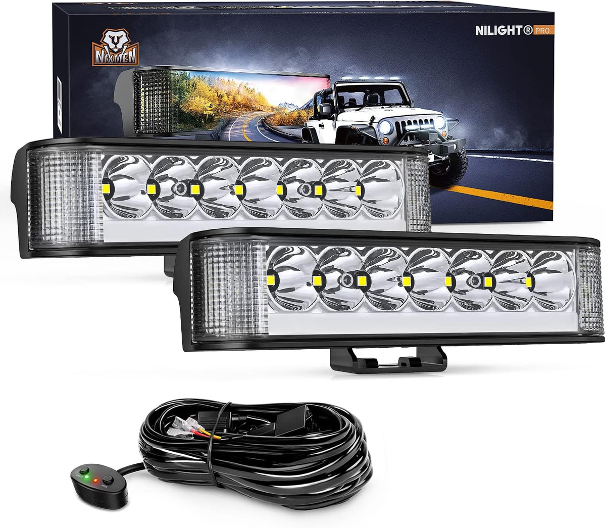 nilight pro series 6.5 inch side shooter led, main product view