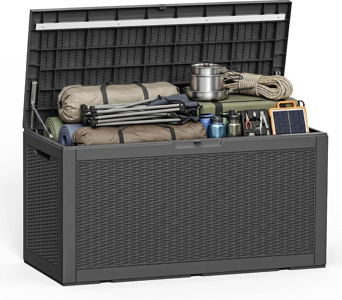 190 gallon outdoor storage box waterproof lockable deck, main product view