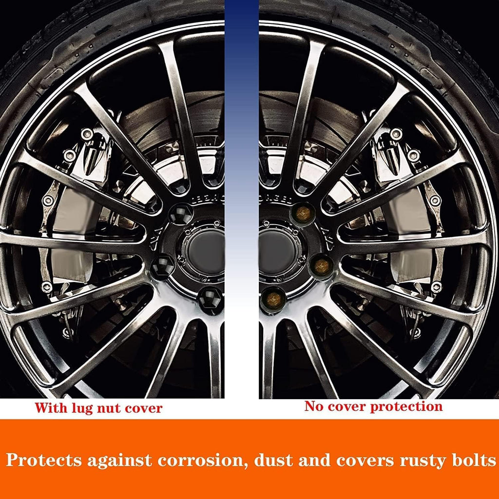 24 pcs Car Wheel Lug Nut Covers for 2007-2025 Mercedes-Benz Sprinter NCV3/VS30 Hub Screw Protector Caps Auto Tire Bolt Guard Rim Decoration Accessory Extraction Tool,19mm