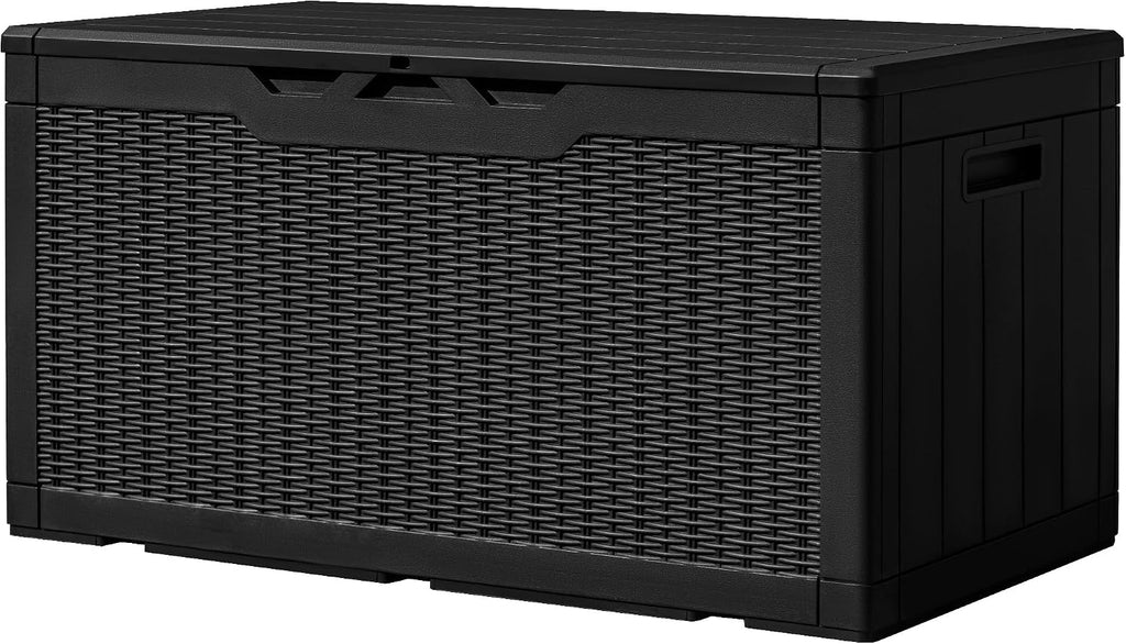 greesum 100 gallon resin deck box large outdoor, main product view