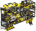 64”W Power Tool Organizer Wall Mount, Heavy Duty 8-Drill Cordless Drill Holder
