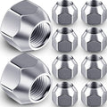 Frienda 1/2-20 Inch Trailer Lug Nuts 509 Tire Wheel Lugs Tire Acorn Silver Open End Finish Nuts for Trailers Wheel(10 Pieces)
