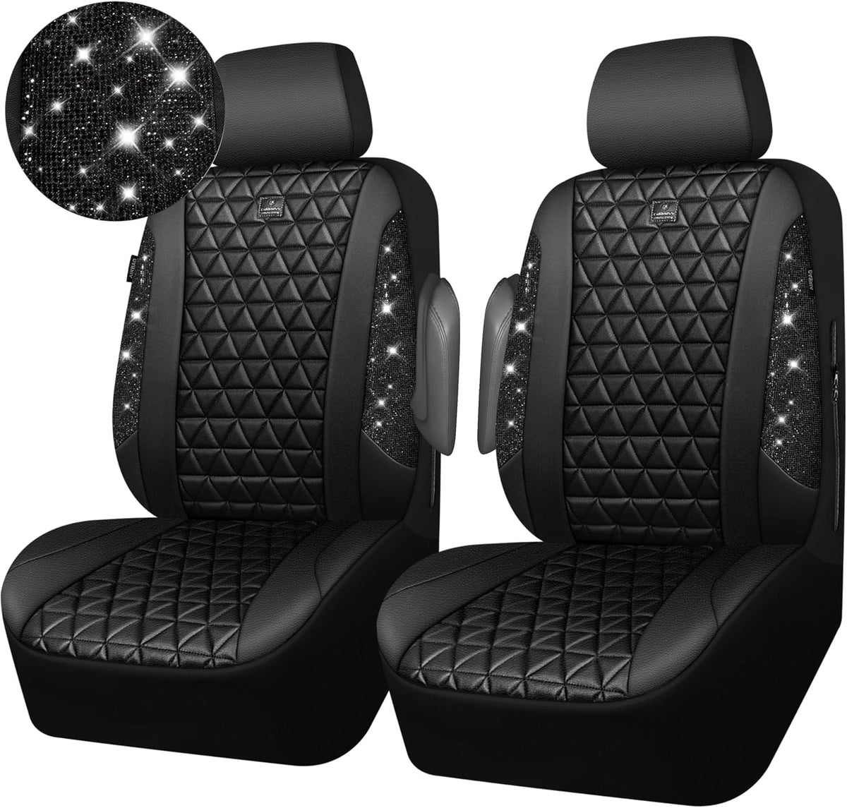 car pass bling diamond leather car seat covers, view 9