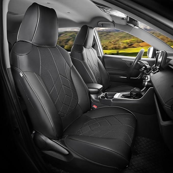 for Toyota RAV4 Seat Covers 2019 2020 2021 2022 2023 2024 2025 RAV 4 Prime & by FEINEPRO