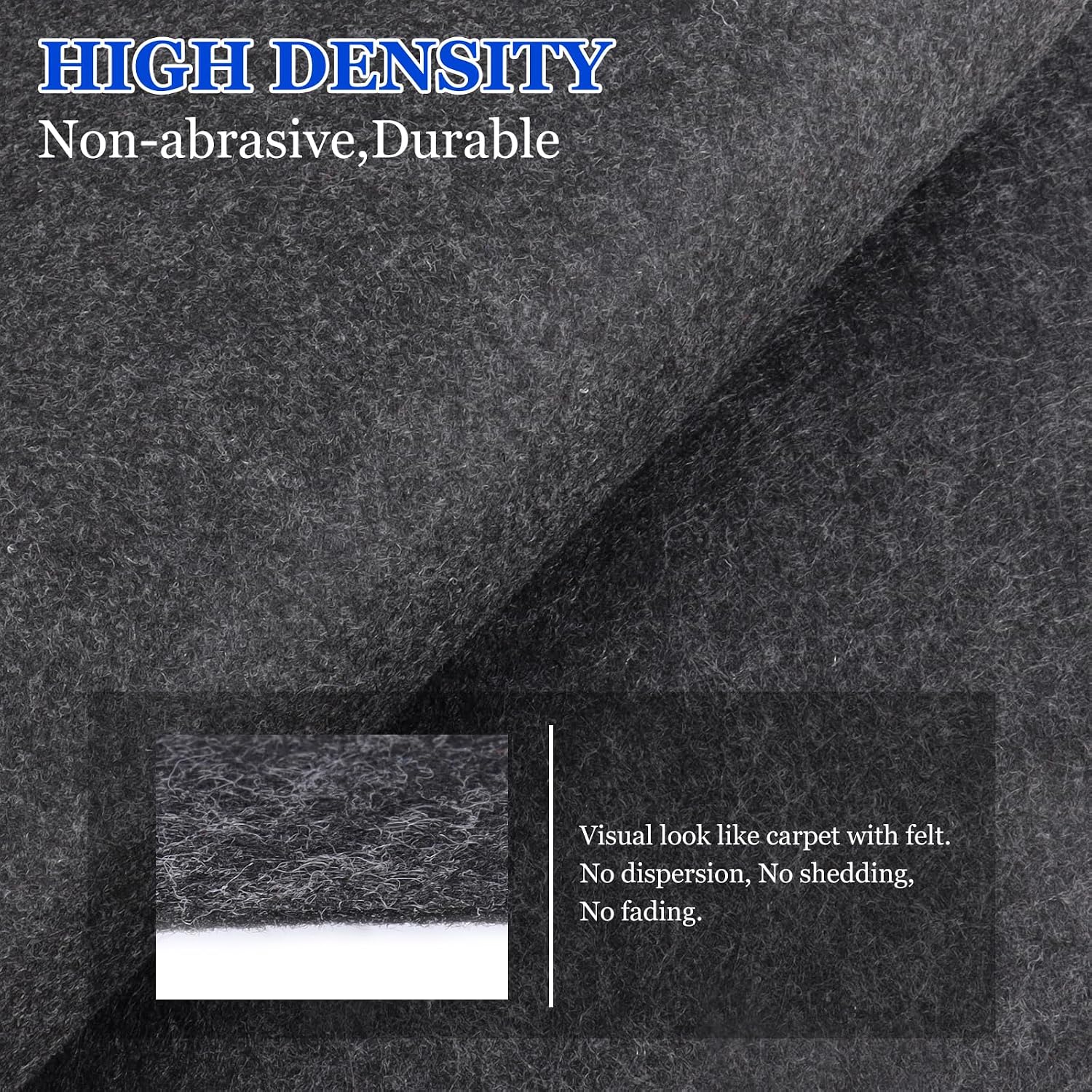135"x78"Car Carpet Stain Resistant Carpet Liner Tear Resistance Covering Renovate for Truck Auto RV Boat Marine 2mm (Gray, 135inchx78inch)