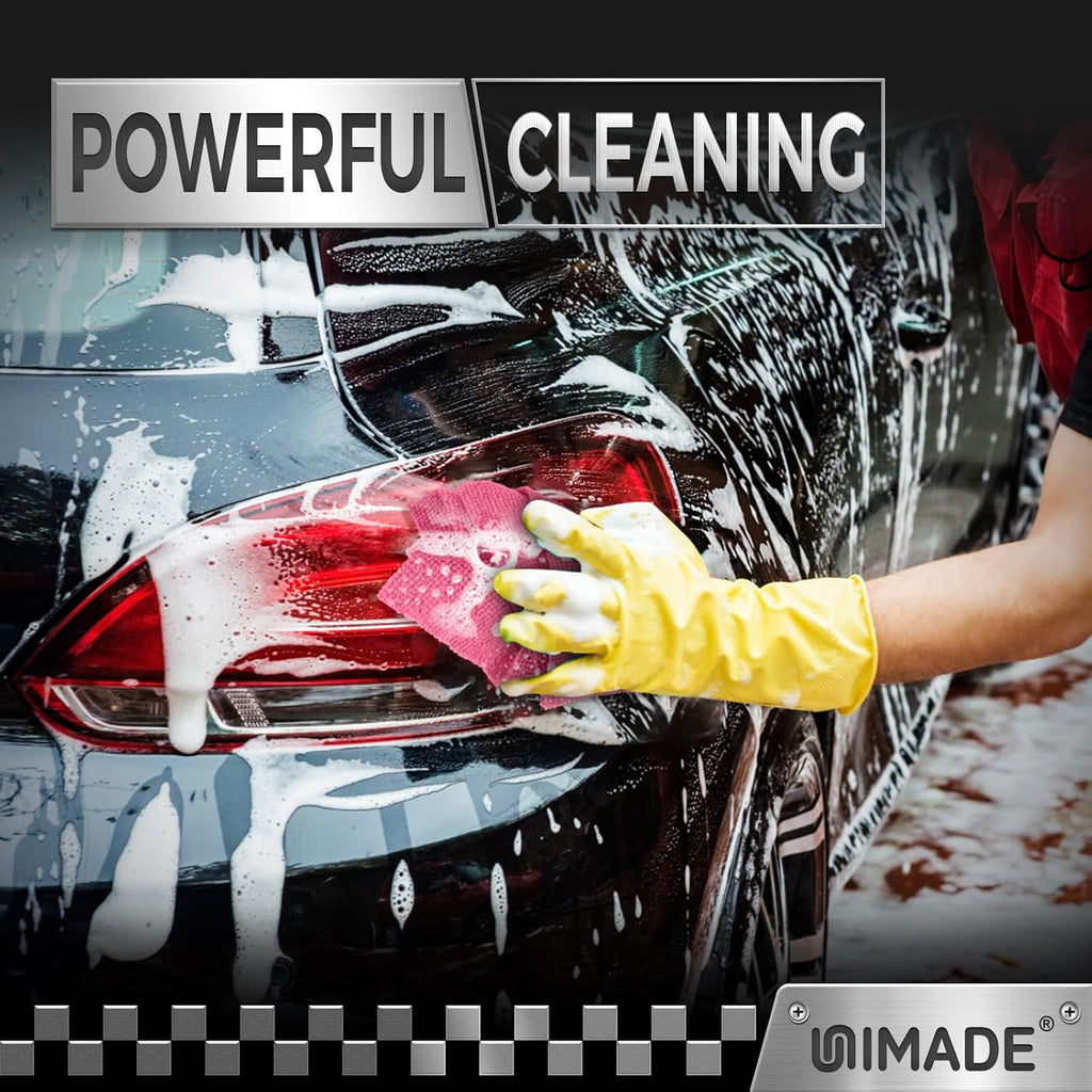 UNIMADE Microfiber Cleaning Cloth, 24 Pack Reusable Microfiber Towels for Cars Lint Free Cleaning Shop Towel Rags for Home Kitchen Automotive Bar Mechanic Restaurant Garage, 11"x 12", Multicolor