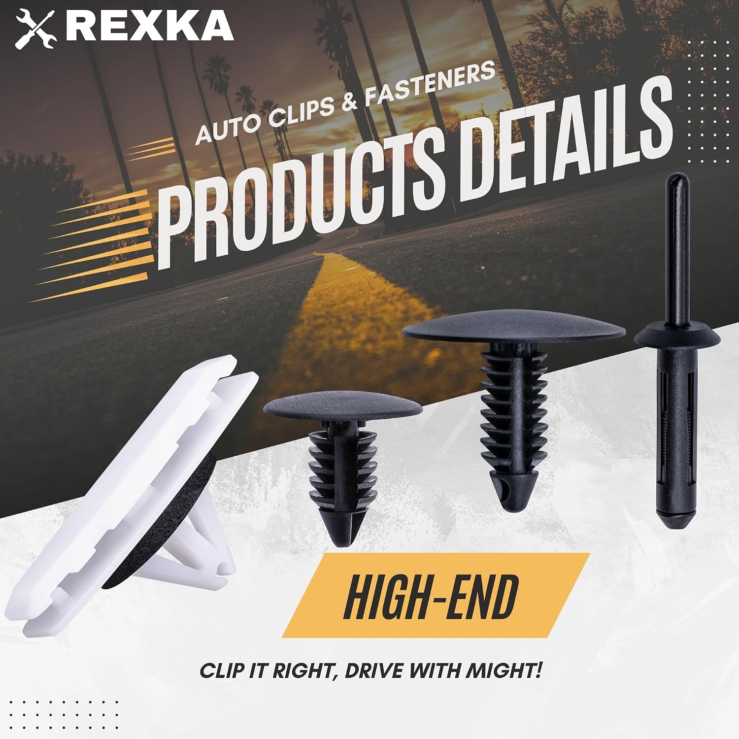 Rexka 60pcs Fender Flare Hardware Kits for Jeep Wrangler JL 2018-2024 Jeep Gladiator 2020-2023 JT Ram 1500 68526185AA 6506007AA 6506293AA 6505411AA Jeep Fender Clips