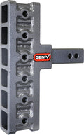 GEN-Y Hitch Offset Tow Hitch for 2" Receiver - 5" Rise/7.5" Drop with 6 Adjustable Positions, Hitch Only, 10,000 lbs Towing Capacity, 1,500 lbs Tongue Weight, Silver