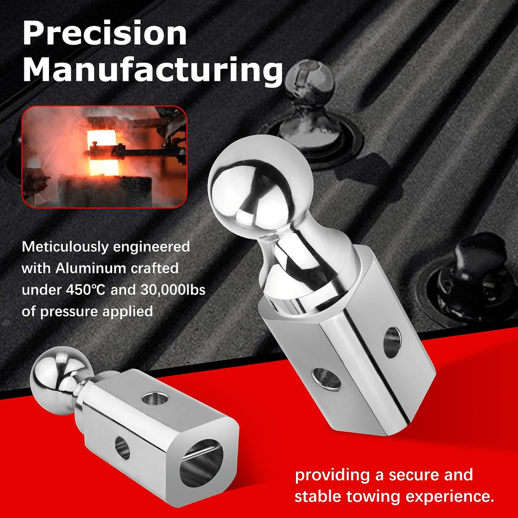 Gooseneck Ball Hitch GNXA2000 2-5/16" Replacement Compatible with B-W Trailer Hitches Part Number GNXA2000 Gooseneck Tow Hitch Ball,Trailer Hitches GNXA2000-30,100lbs Load Capacity Fetechmate