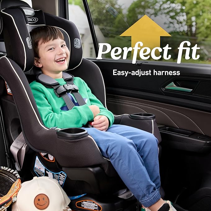 Graco Extend2Fit Convertible Baby Car Seat, Rear and Forward Facing, Adjustable