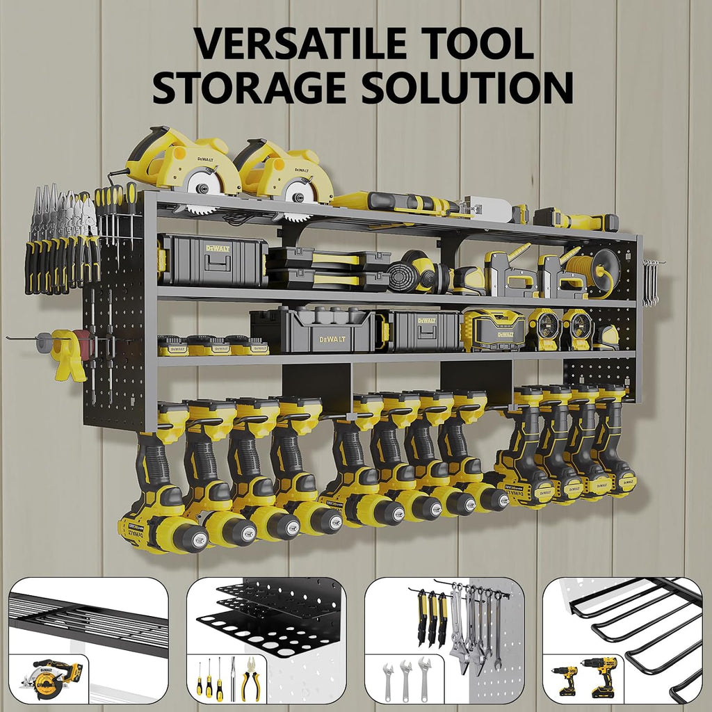 49" w large power tool organizer wall mount, package contents