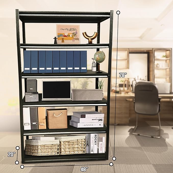 Rigma 5 Tier Garage Shelf, Heavy Duty Steel Shelving Unit, Adjustable Metal - Image 2