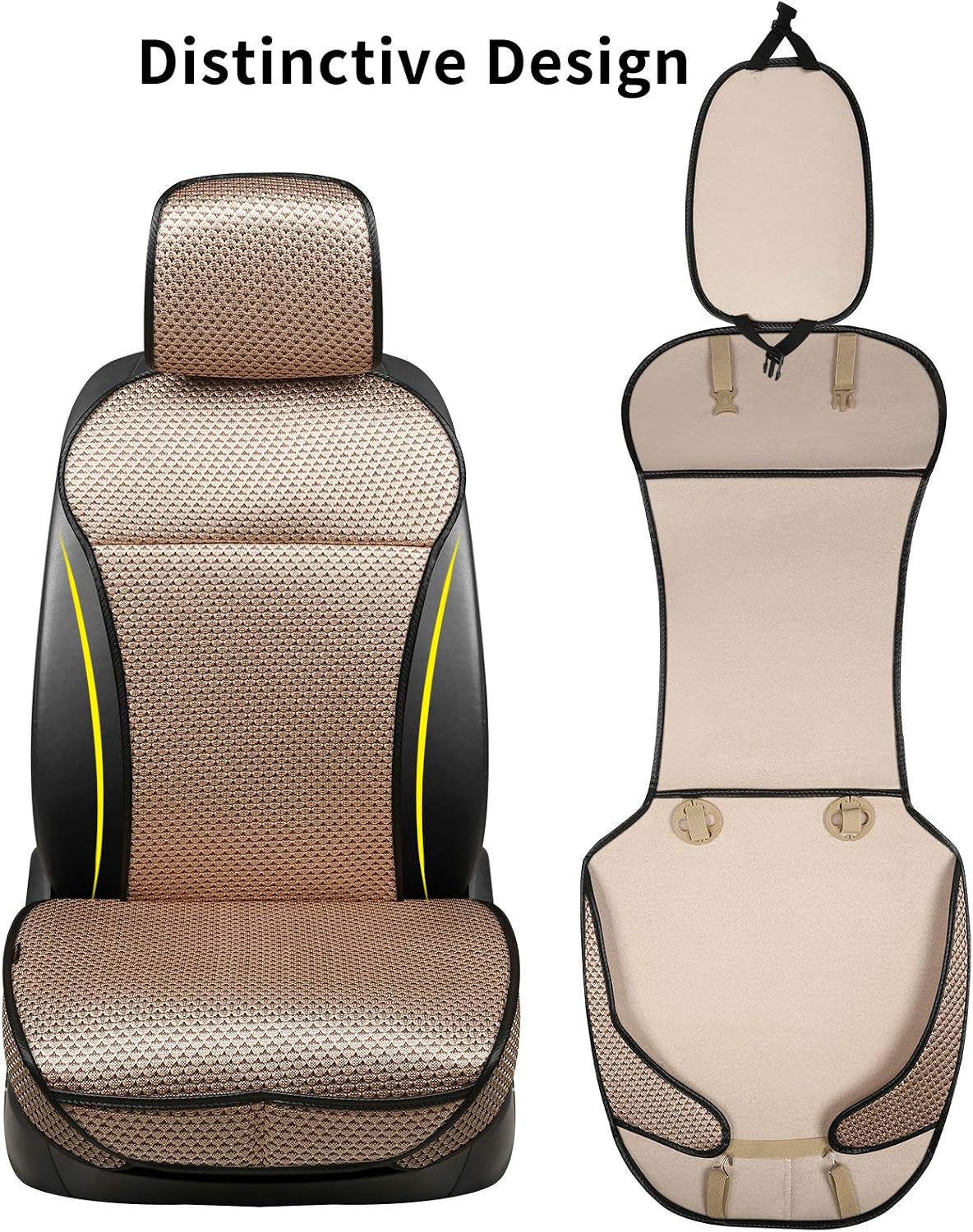 auto newer luxury breathable car seat cover fit, side view
