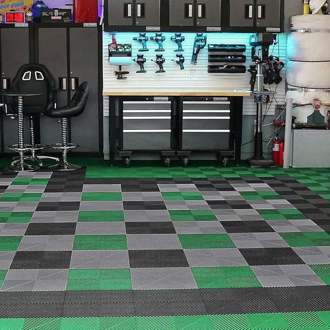 VEVOR Interlocking Drainage Mat, 12” x 12” Splicing Drainage Mats, Non-Slip - Image 9