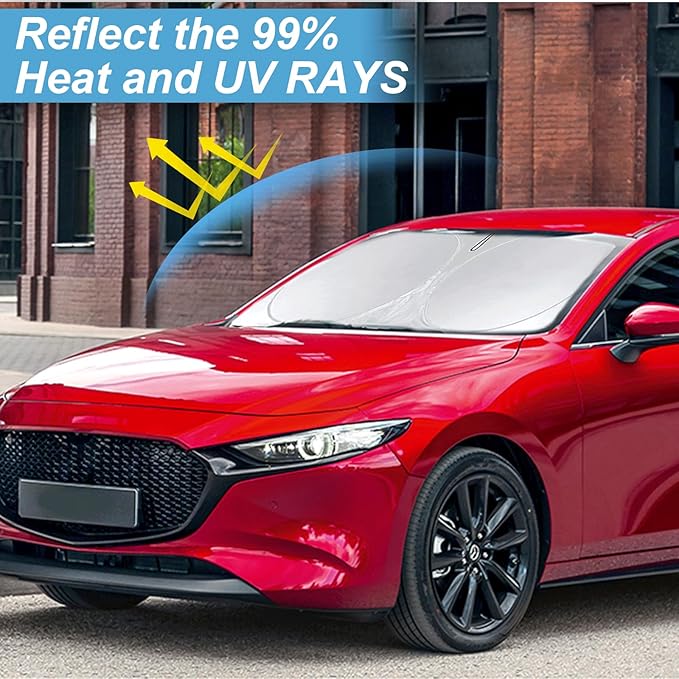 Sunshade for Mazda CX-30 2019-2025 2026 CX30 Sun Shade Windshield Cover - Image 2