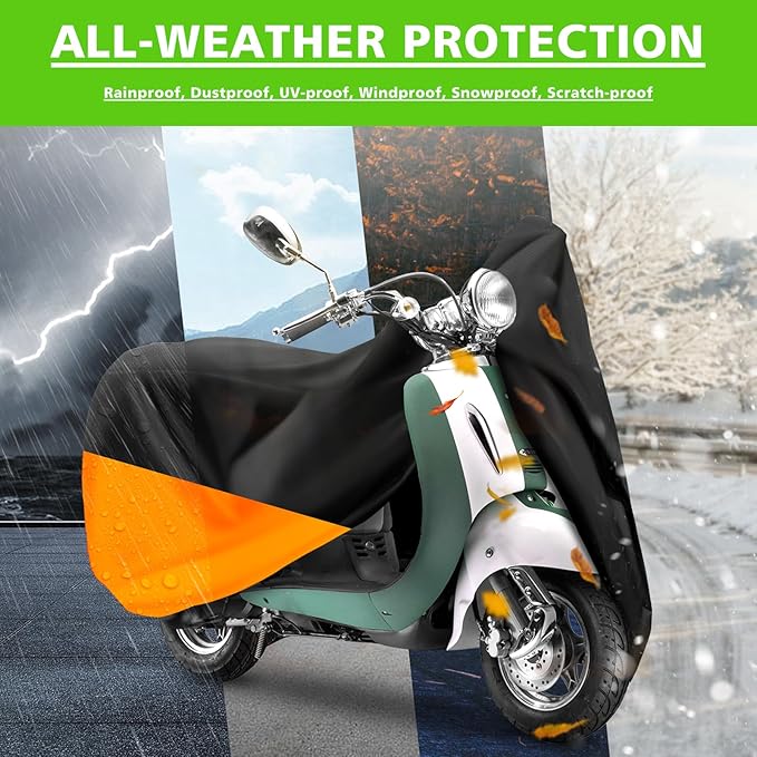 COVERVIN Scooter Outdoor Waterproof Cover, Moped Cover Vespa Cover - Image 6