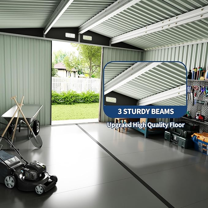 6x8 FT Metal Storage Sheds Outdoor - Image 6